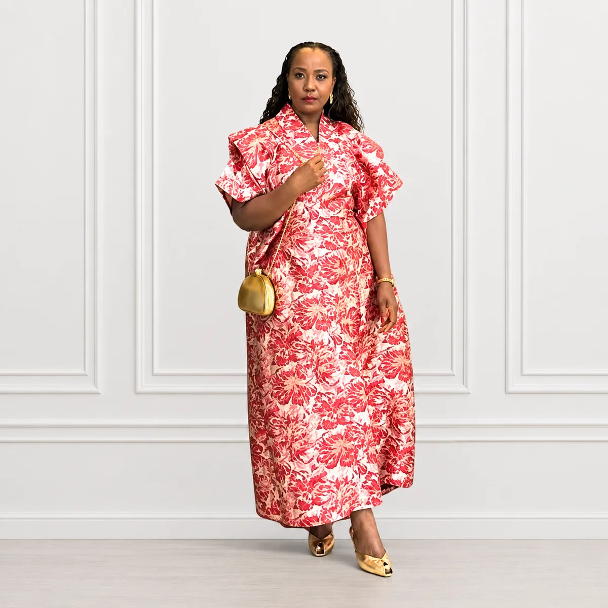 Coral Bloom Kimono Dress, Kimono
