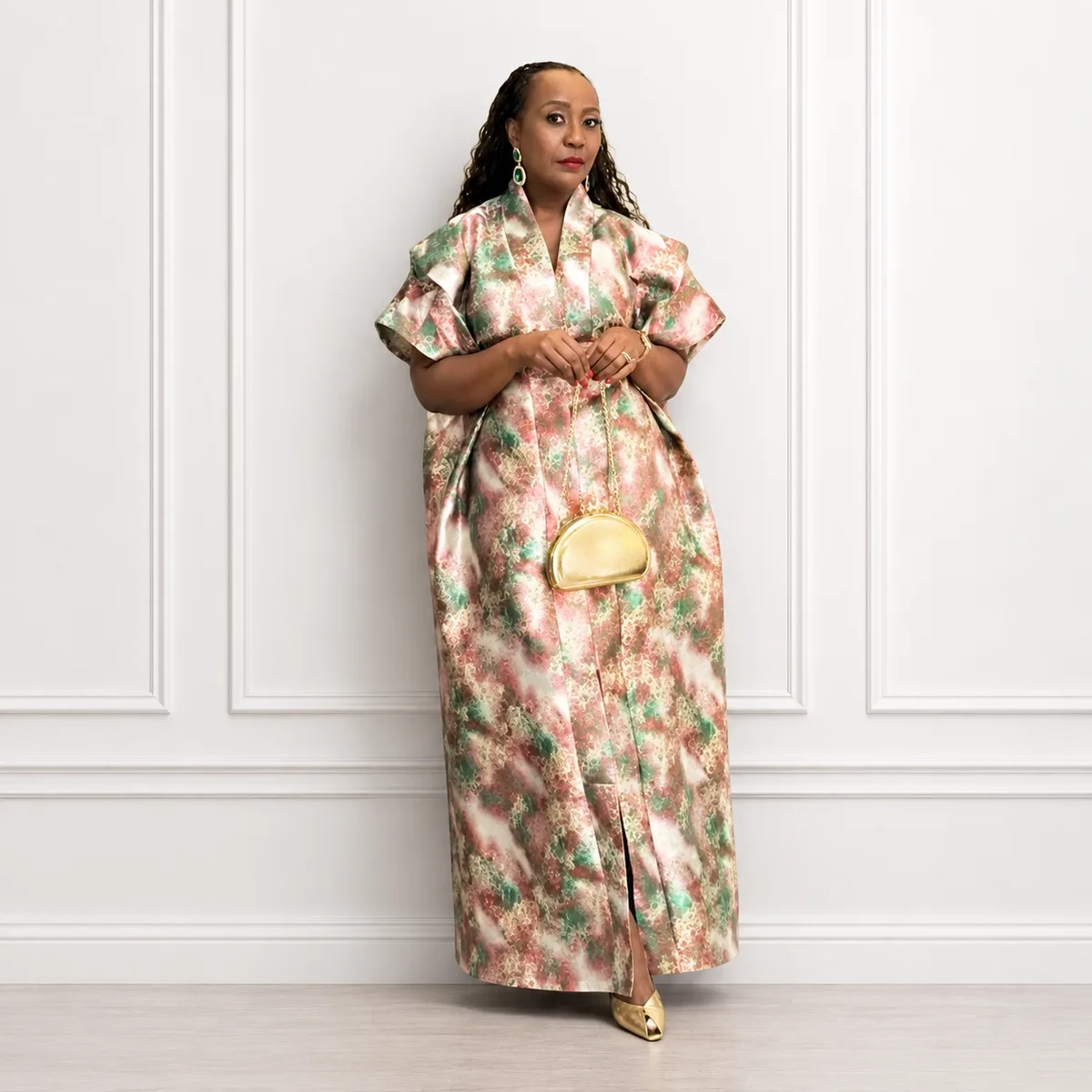 Meadow Print Kimono Dress, Kimono