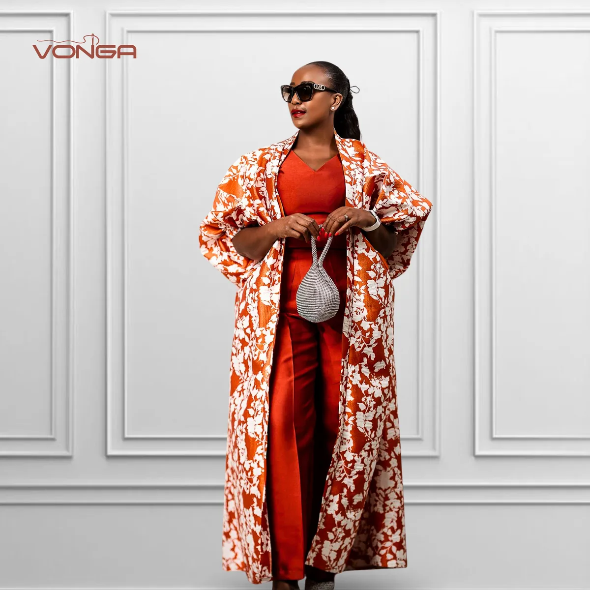 Sunset Bloom Kimono Set, Occasionwear